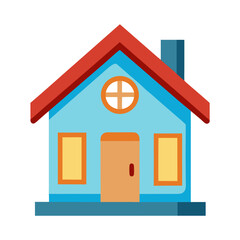 House cartoon style vector icon on white background.