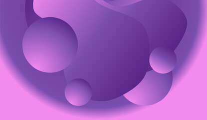 Abstract 3D Fluid Gradient Background in Purple and Pink