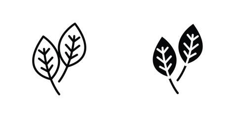 Basil icon Simple vector illustration for graphic and web design.