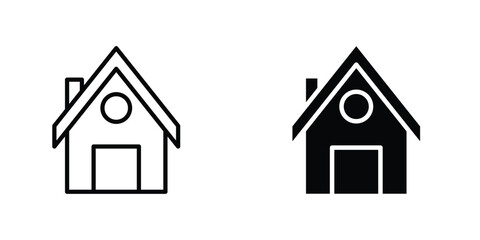 Chalet icon Simple vector illustration for graphic and web design.