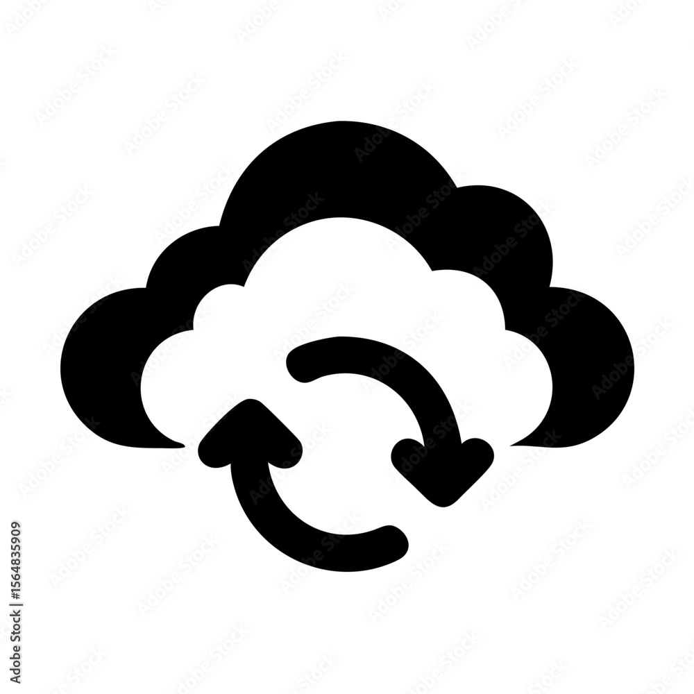 Poster cloud computing sync data backup and restore service for online storage and sharing needs