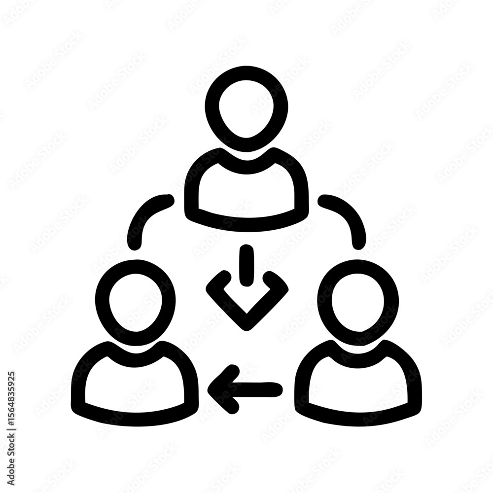 Poster understand team structure and hierarchy a visual guide to organizational management and workflow