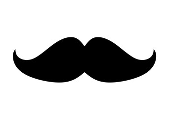 mustache icon vector with trendy design
