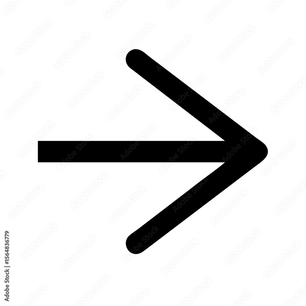 Poster arrow graphic vector right direction next icon forward pointer symbol navigation sign design ui