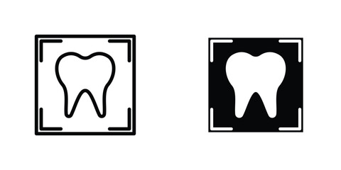 Dental X ray icon Simple vector illustration for graphic and web design.