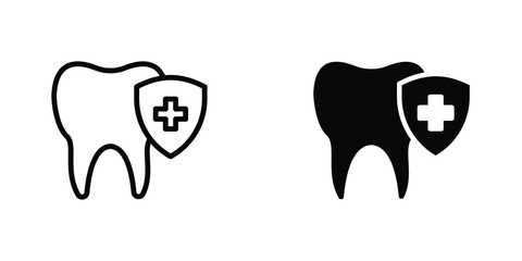 Dental insurance icon Simple vector illustration for graphic and web design.