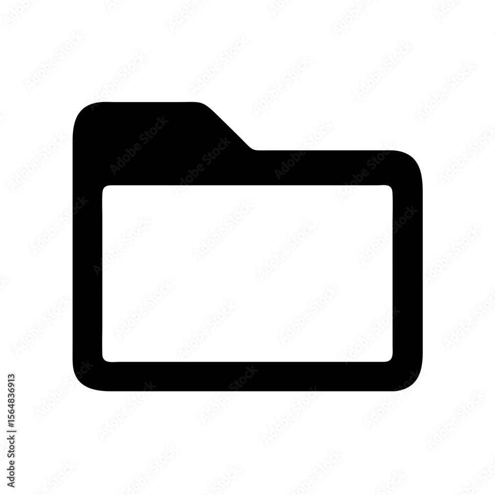 Poster folder icon vector file storage archive directory document management organization system