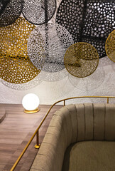 Modern Black and Gold Wall Sconce Lighting