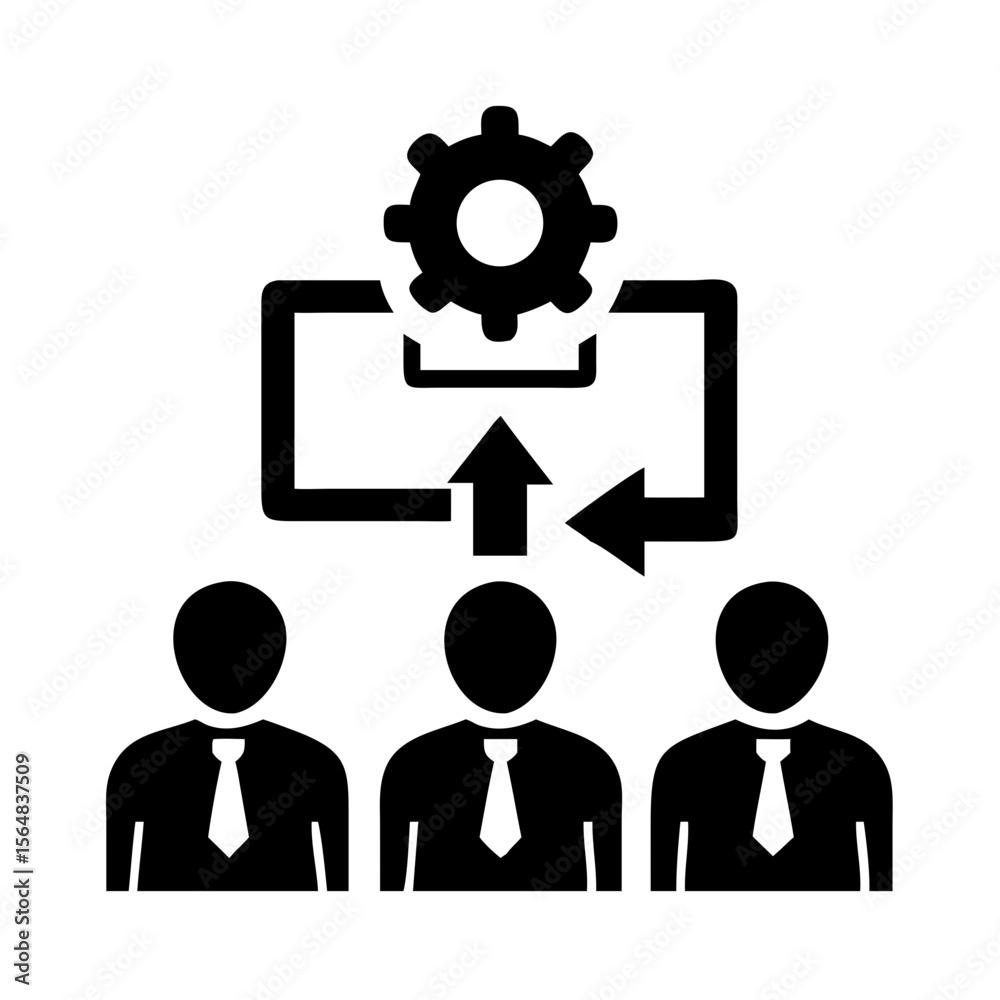 Poster teamwork process management collaboration workflow automation system integration strategy solution p