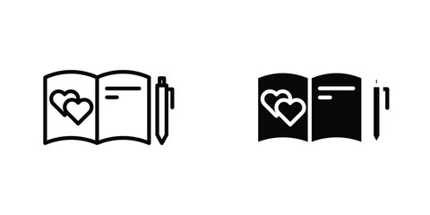 Guests book icon Simple vector illustration for graphic and web design.