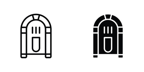Jukebox icon Simple vector illustration for graphic and web design.