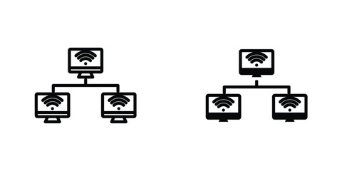 Local network icon Simple vector illustration for graphic and web design.