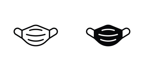 Medical mask icon Simple vector illustration for graphic and web design.