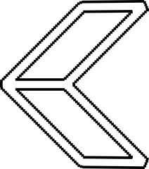 Triangle pixel geometric 8 bits