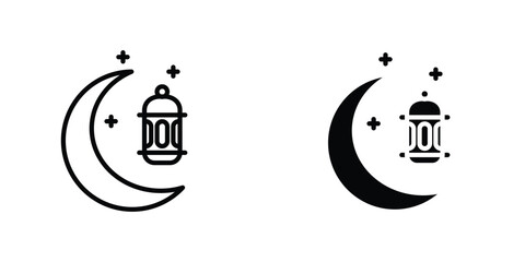 Ramadan Month icon Simple vector illustration for graphic and web design.