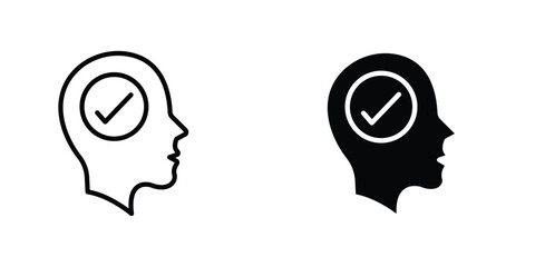 Understand icon Simple vector illustration for graphic and web design.