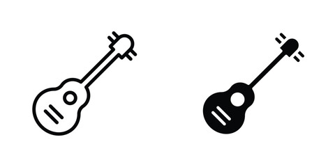 Ukulele icon Simple vector illustration for graphic and web design.