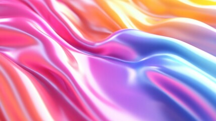Abstract, flowing, vibrant fabric textures