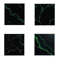 Black with green marble veins seamless  silhouette