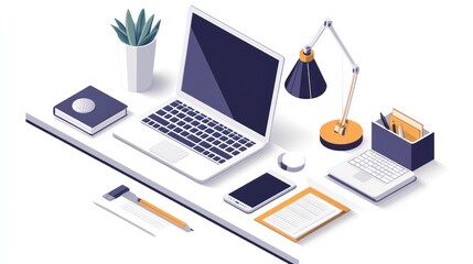 Workspace isometric view