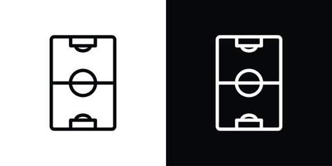 Football field icon Logo. Vector Illustration. EPS Illustration. © Raj