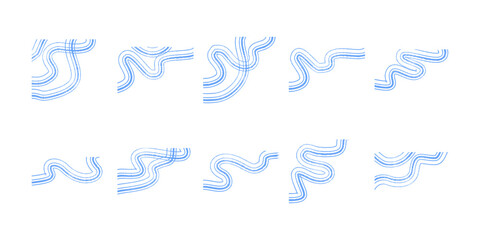 Brush Stripe Corner vector