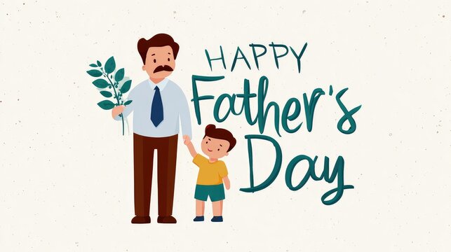 Father's Day vector card featuring woodgrain tools, tie gifts, and handwritten appreciation. Minimalist warm design for printed greetings, social media tributes, menswear promotions - Powered by Adobe