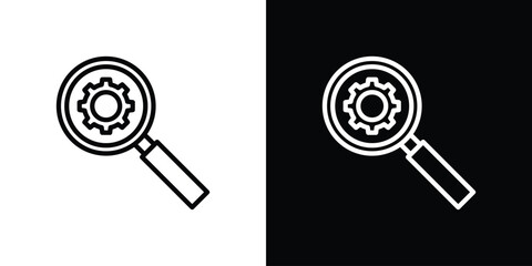 Investigate icon Logo. Vector Illustration. EPS Illustration.