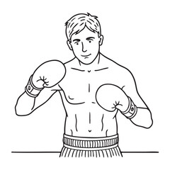 Obraz premium A boxing motion halted mid uppercut in front of a dummy