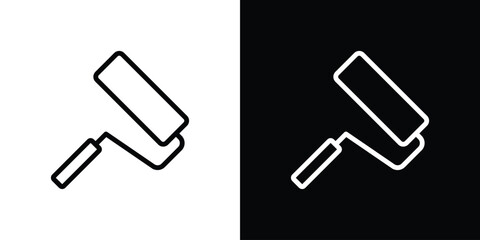 Paint roller icon Logo. Vector Illustration. EPS Illustration.