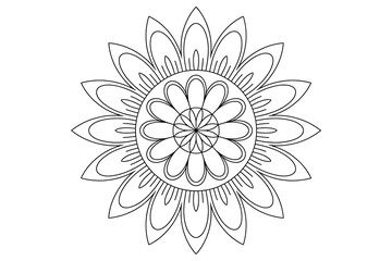 Ornate mandala, intricate floral design.
