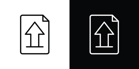 Upload file icon Logo. Vector Illustration. EPS Illustration.