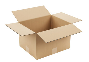 A piece of beige adhesive tape isolated on transparent background, torn at the edge