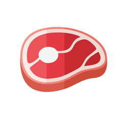 Obraz premium Beef Steak Icon Isolated on a Transprent Background