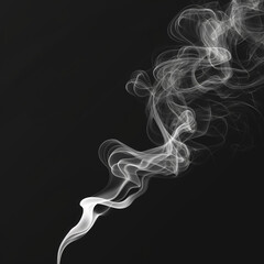 abstract smoke on a black background
