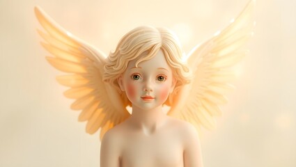 Fototapeta premium girl with angel wings