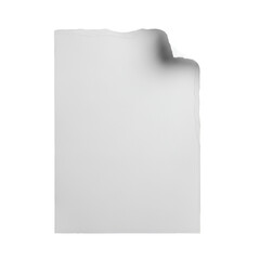 Folded paper corner effect PNG with white background