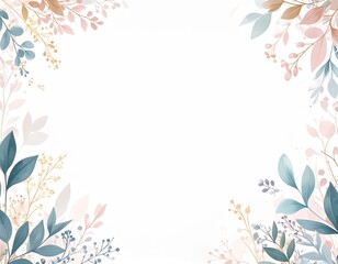 Fototapeta premium Abstract floral background with decorative flowers and vintage ornamental design