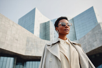 Elegant and attractive business fashion woman
