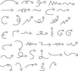 Set of Hand Drawn Arrow for Decoration