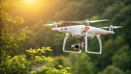 Drone in Flight: Capturing the Golden Hour