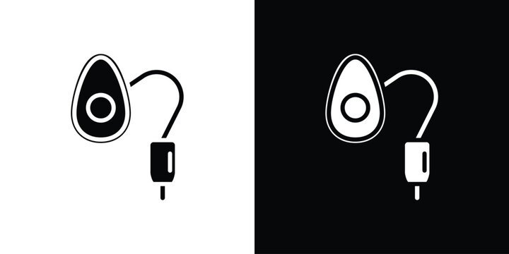 Anesthesia icon illustration doodle. Flat illustration vector set