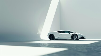 Modern Car Design with Sleek Body and Automotive Detail