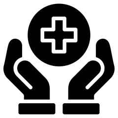Healthcare Icon, Glyph style icon vector illustration, Suitable for website, mobile app, print, presentation, infographic and any other project.
