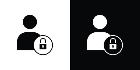 Guarantor icon illustration doodle. Flat illustration vector set