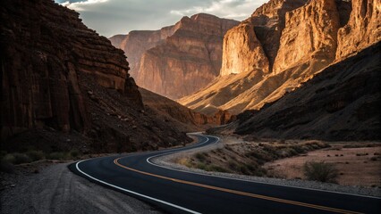 Winding Path Through a Dramatic Canyon