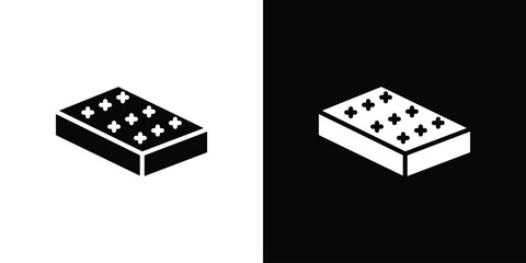 Mattress icon illustration doodle. Flat illustration vector set