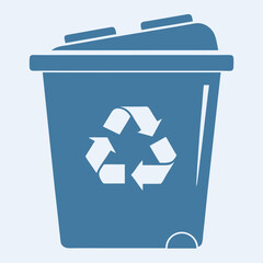recycling symbol icon Silhouette