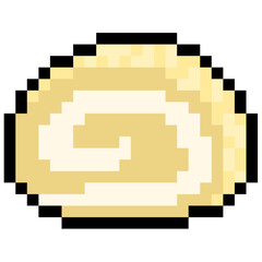 Pixel Vanilla Roll Cake 