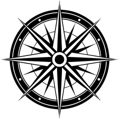 compass rose vector